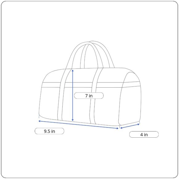 Fossil Women’s White/Black Polka Dot With Brown Handles Duffel Satchel Tote - Picture 12 of 12